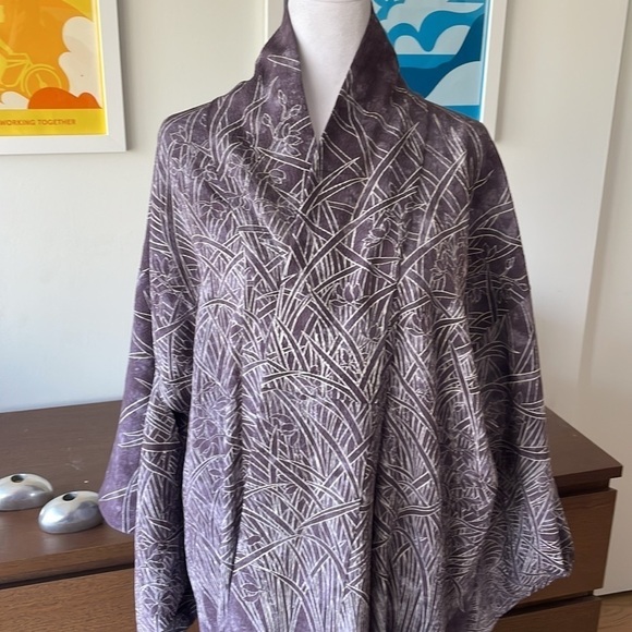 VINTAGE 100% Authentic Japanese 🇯🇵 Kimono Purple - Picture 7 of 11
